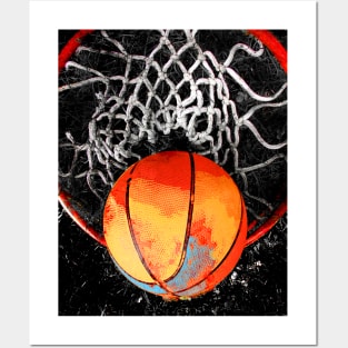 Basketball art print swoosh 109 - basketball artwork - Basketball wall art Posters and Art